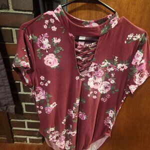 Floral Body Suit, XL